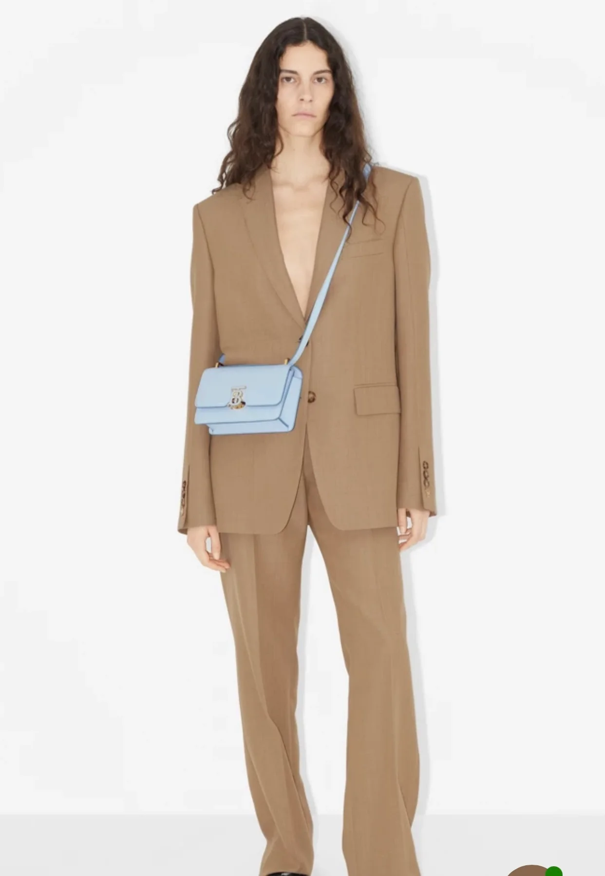 Сумка Burberry Robin - кроссбоди/клатч - светло-голубая