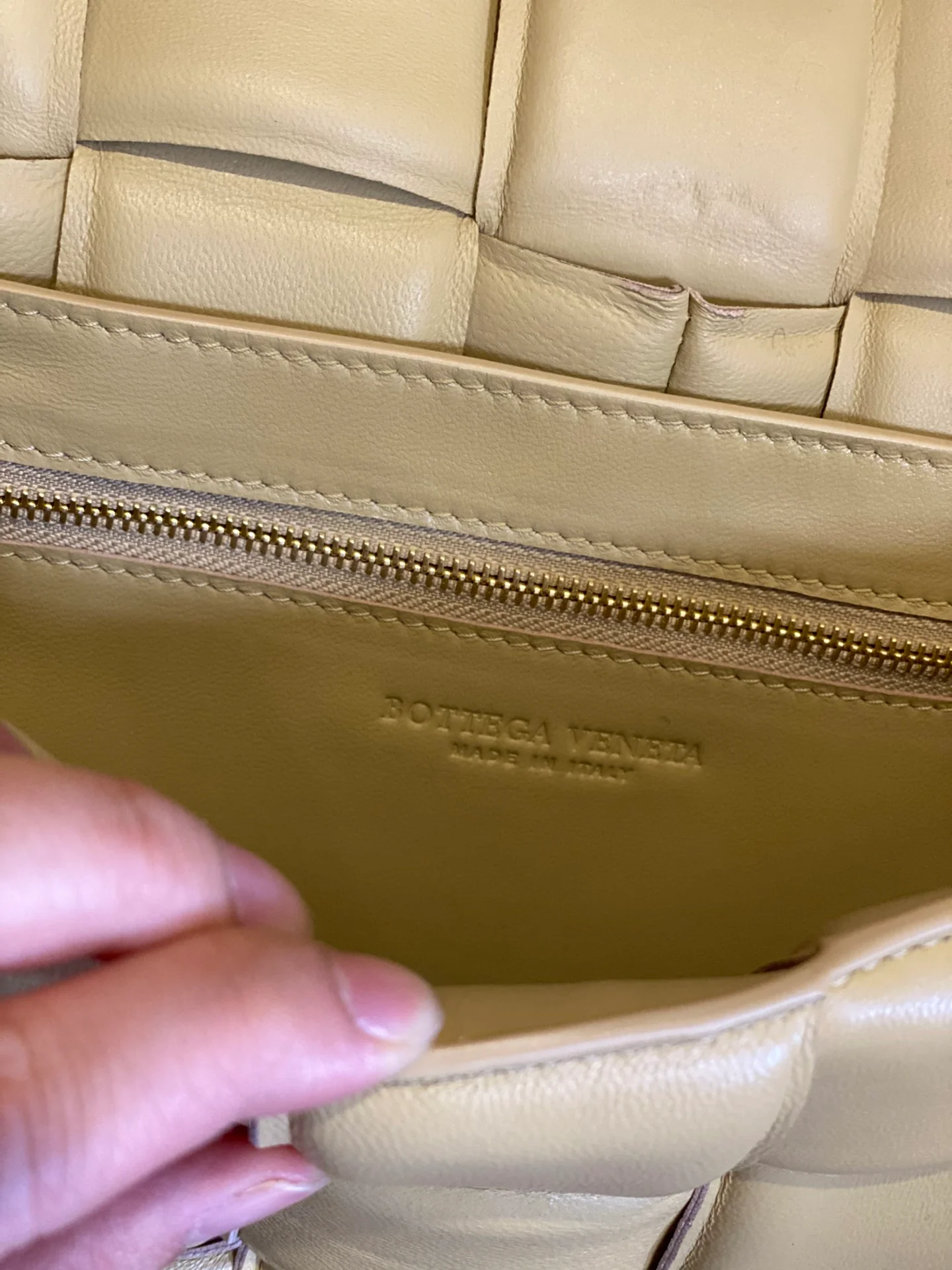 Чехол для кассет BV из плетеной кожи/держатель для карт/яичная кожа/25х15х4 см