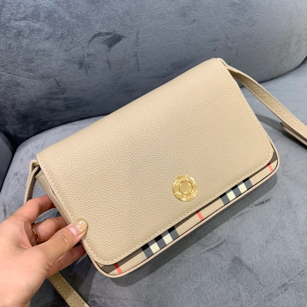 Burberry - Новая сумка через плечо Note - Абрикосовый цвет