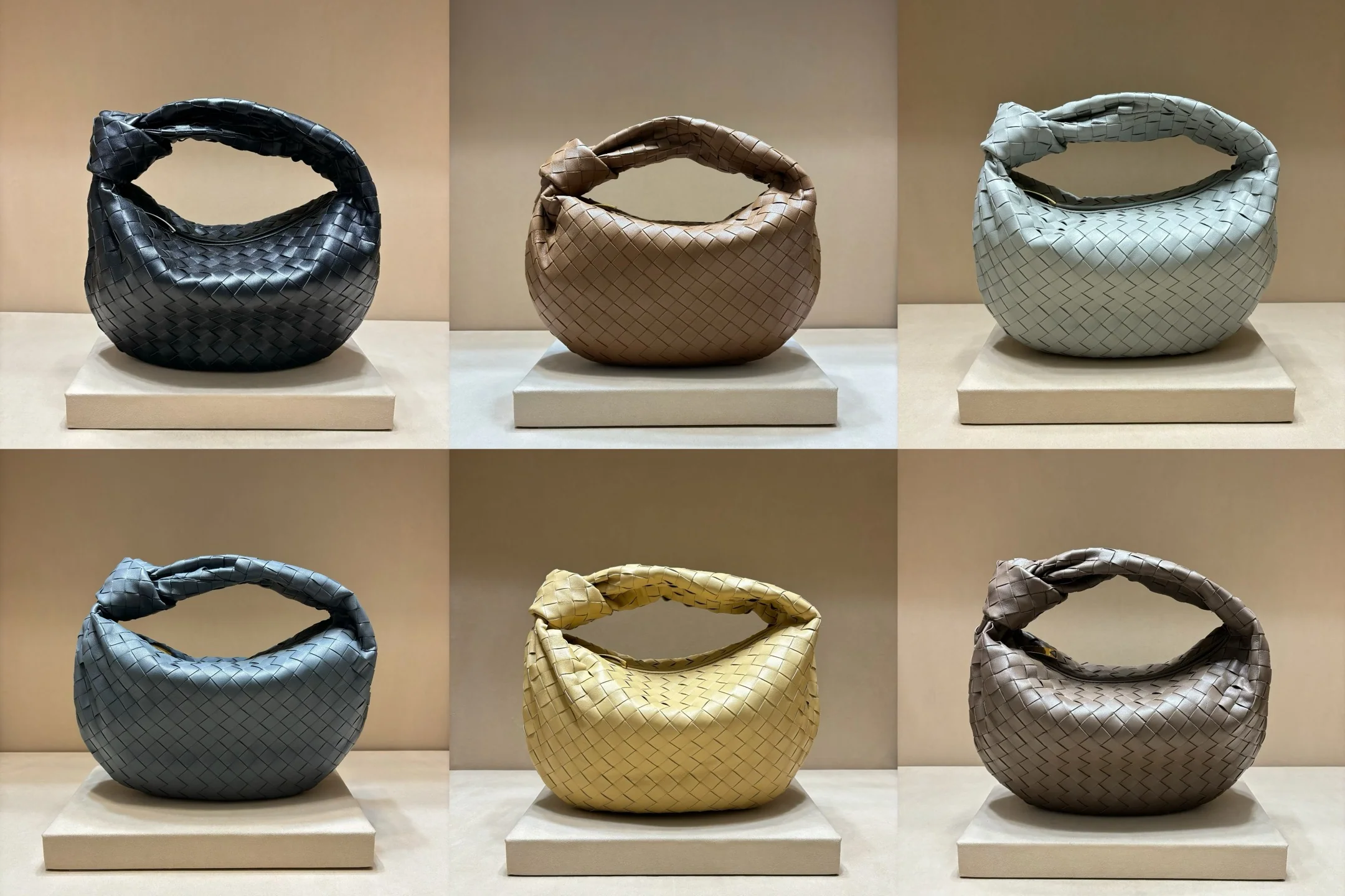 Сумка BV Jodie, средний размер, зеленая.