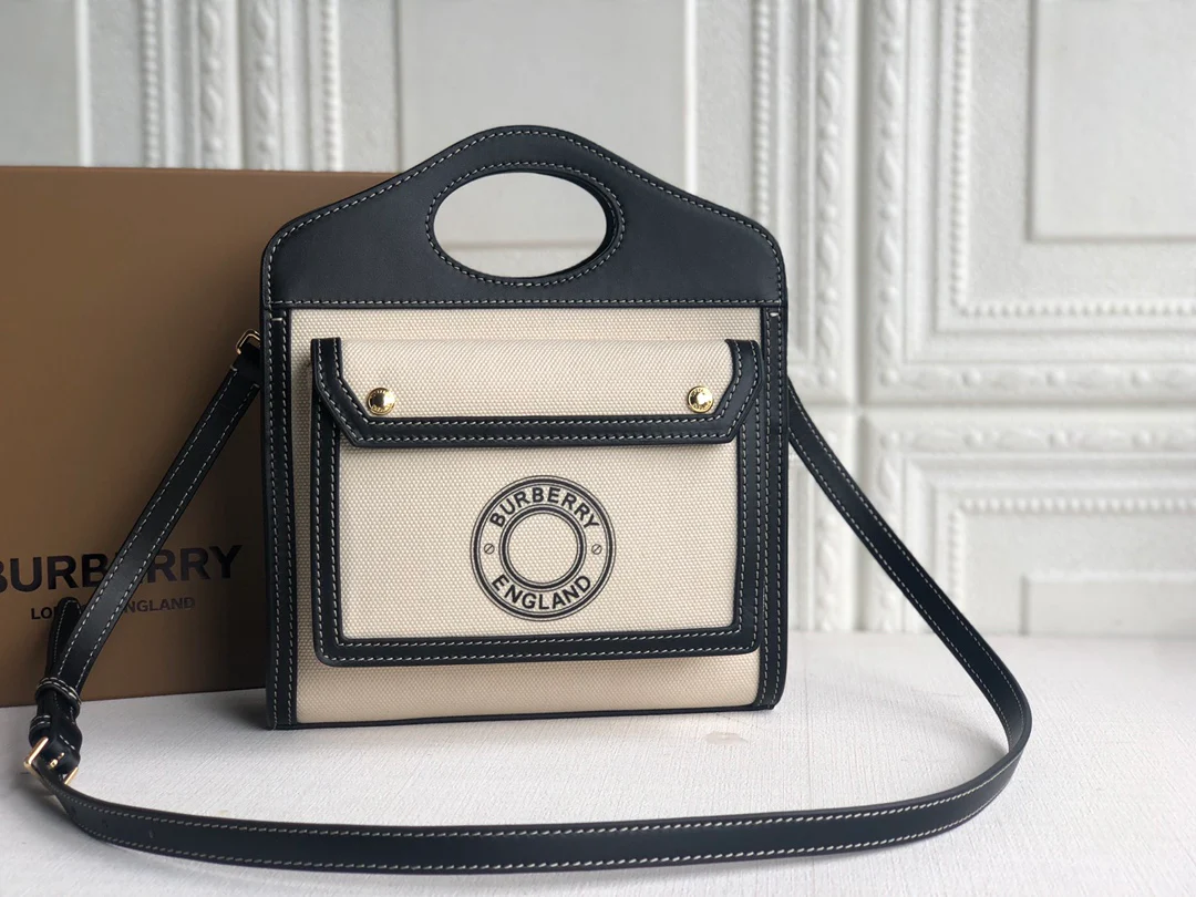 Холщовая сумка-тоут Burberry - черная