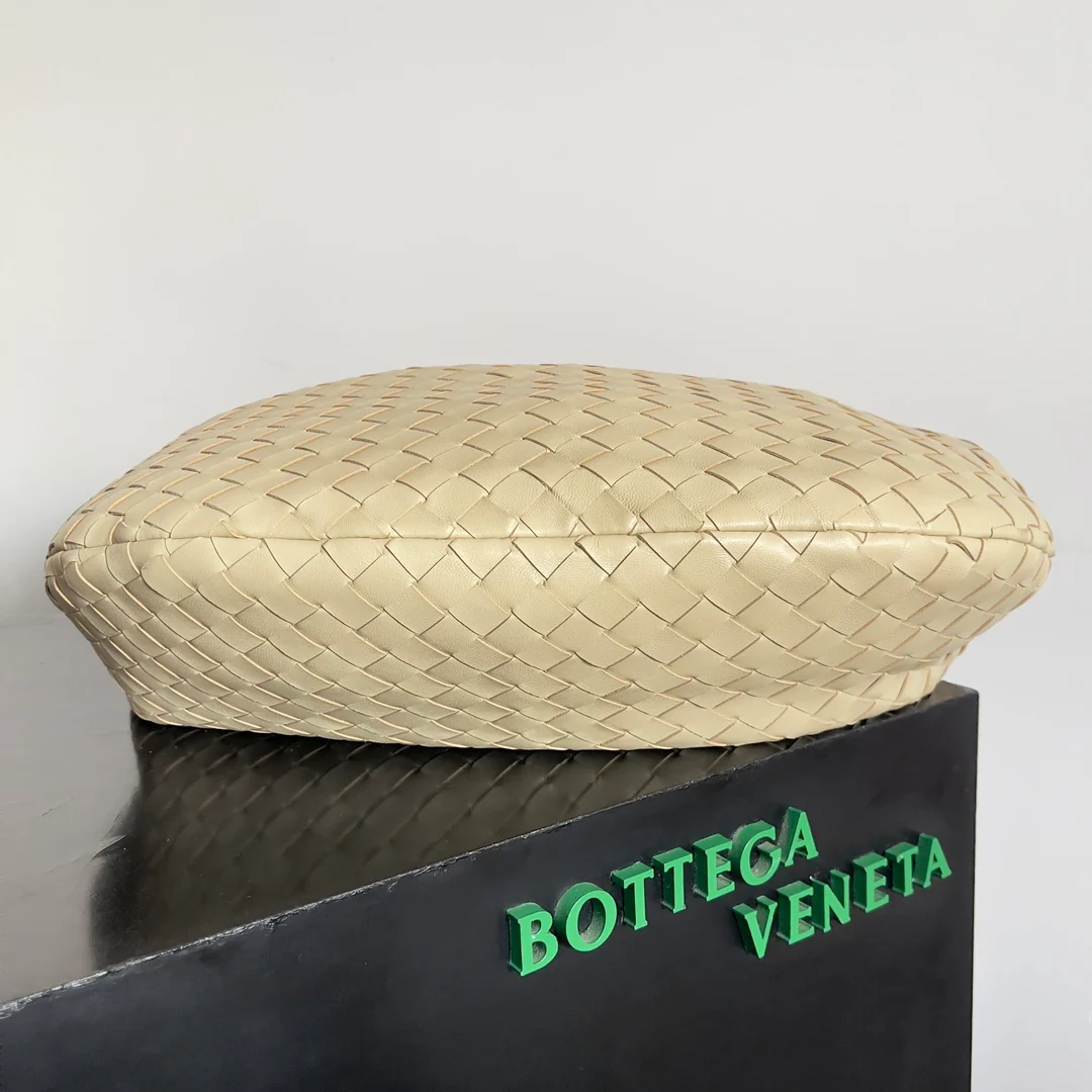 Сумка через плечо BV из замши - большая - желтая