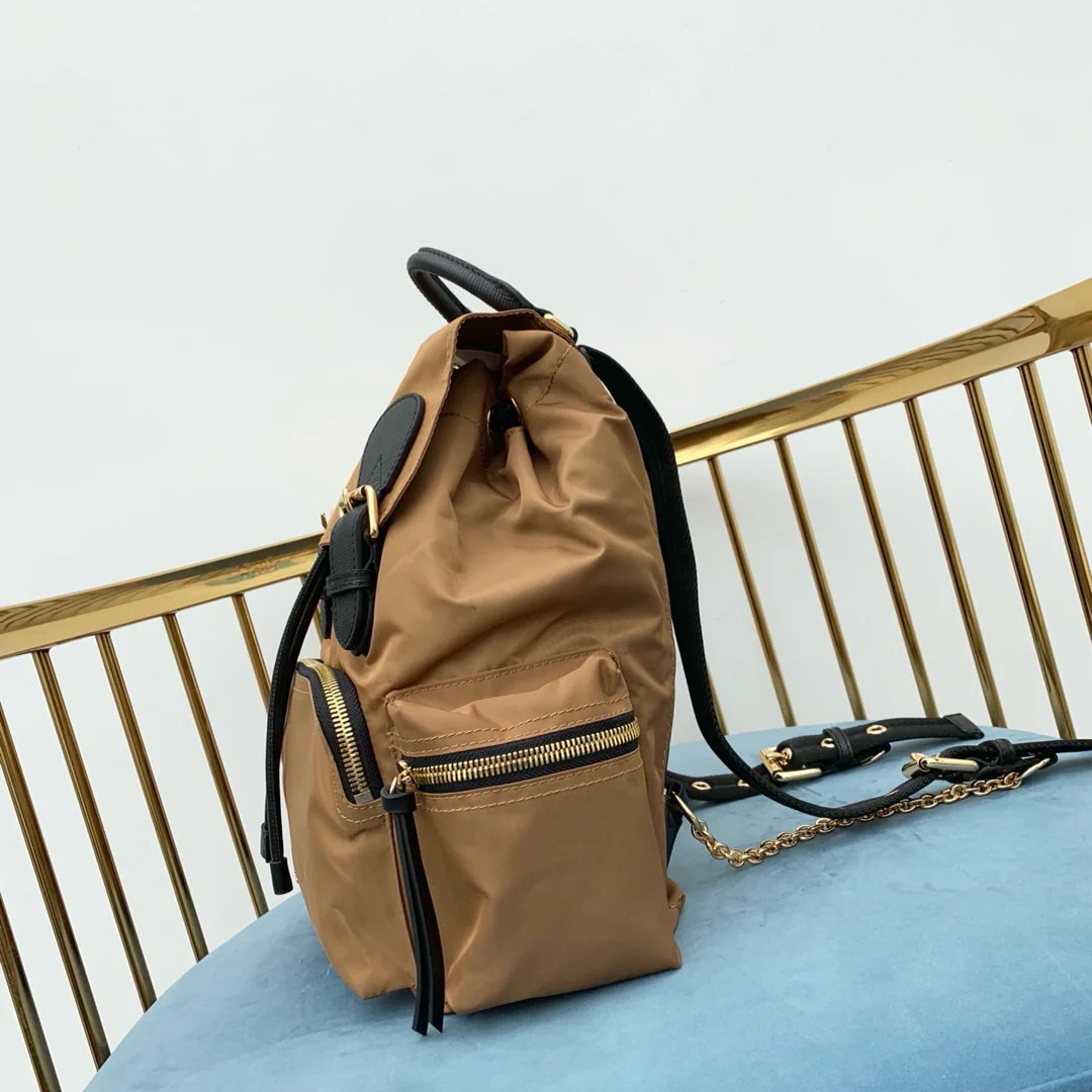 Рюкзак Burberry в военном стиле - верблюжий - средний размер