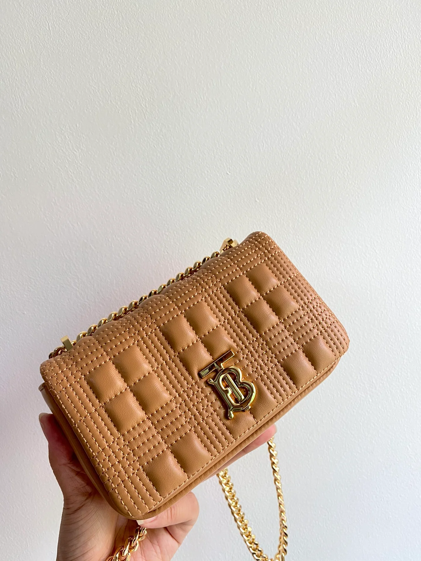 Сумка Burberry Lola - Мини - Абрикосовый