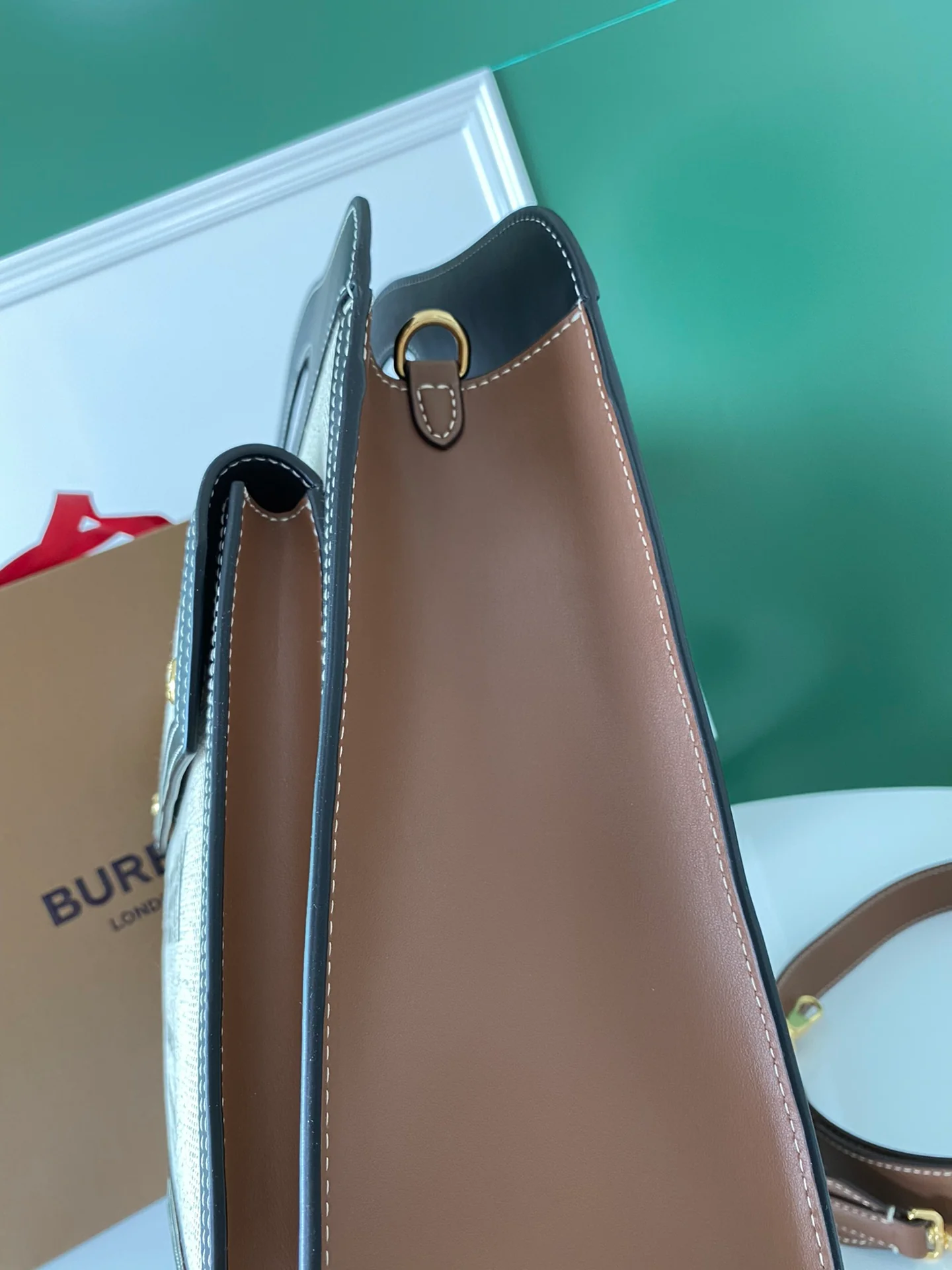 Большая черная холщовая сумка-тоут Burberry Select Canvas с принтом 