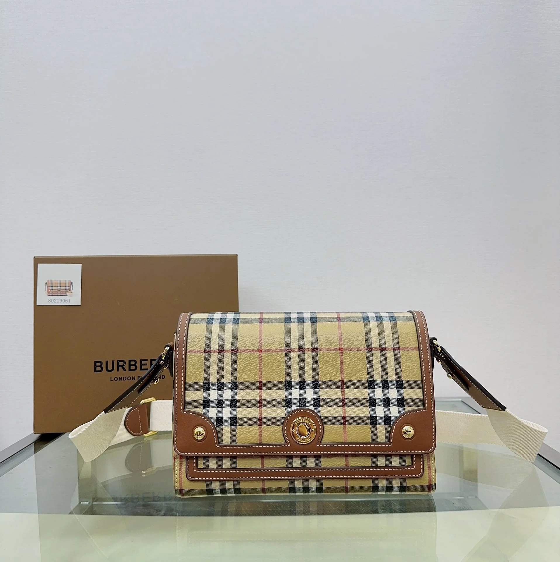 Сумка через плечо Burberry Note Classic Check