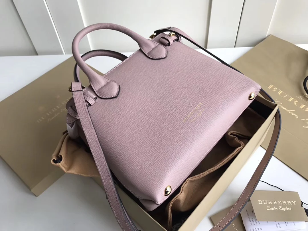 Сумка-тоут Burberry bbr-the-banner, маленькая, розовая.