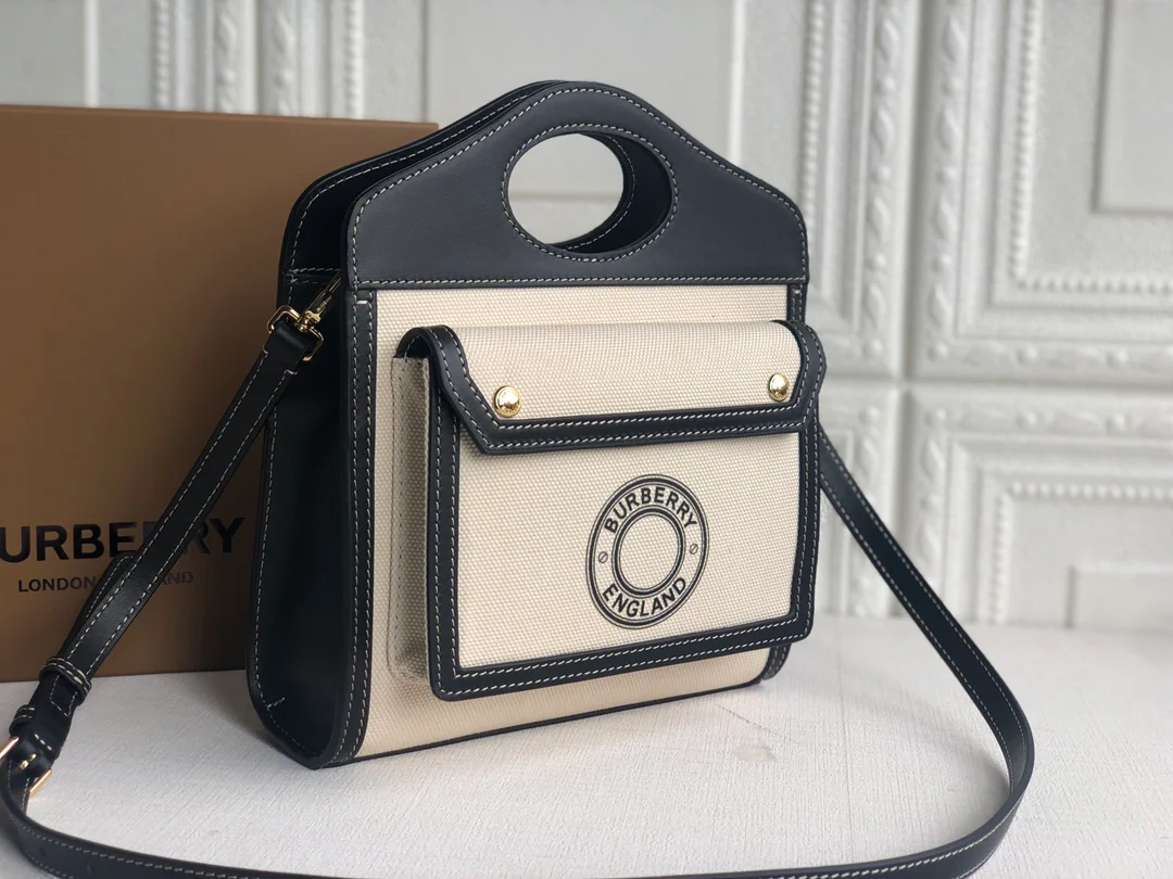 Холщовая сумка-тоут Burberry - черная