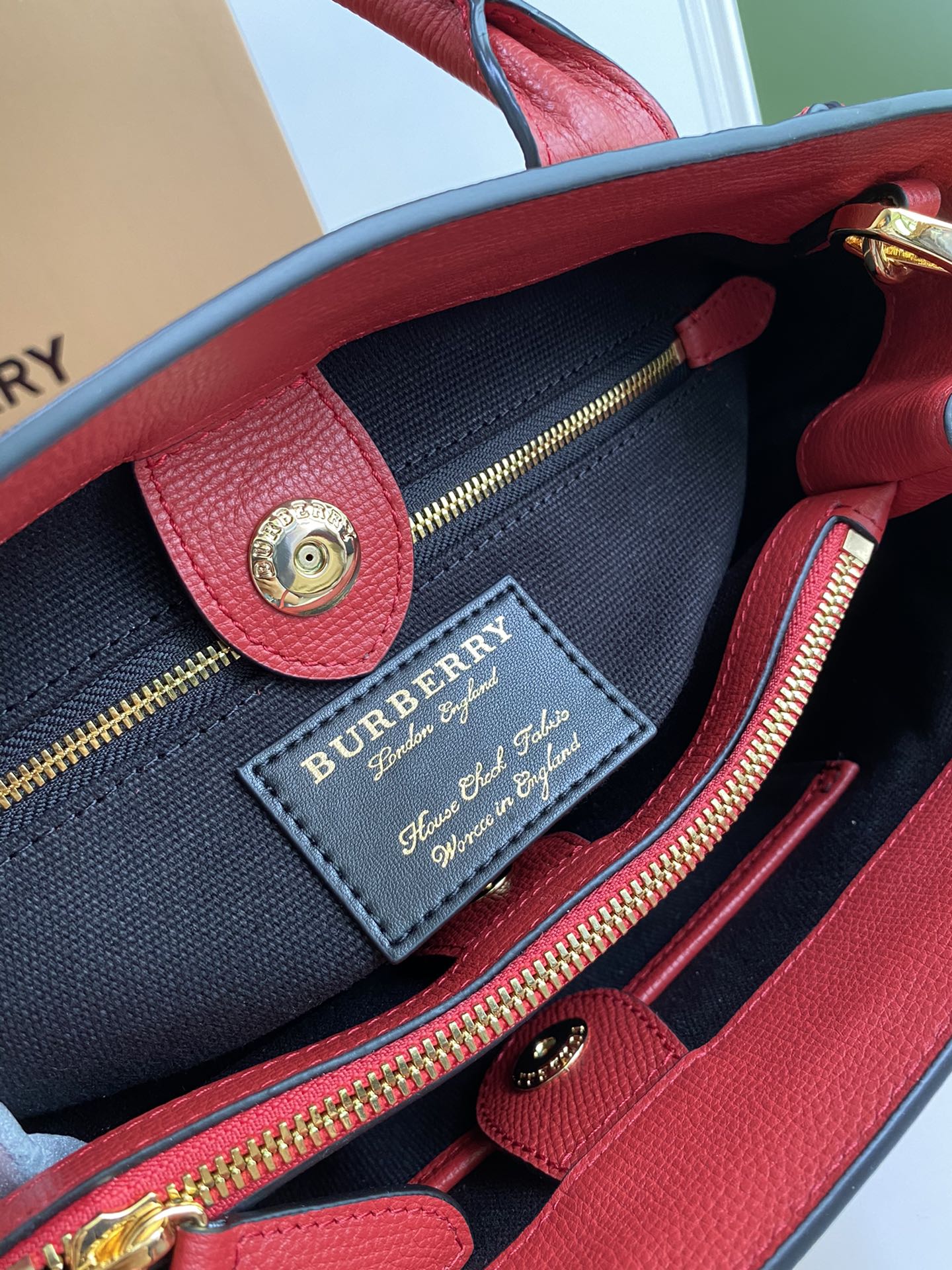 Сумка-тоут Burberry bbr-the-banner - красная