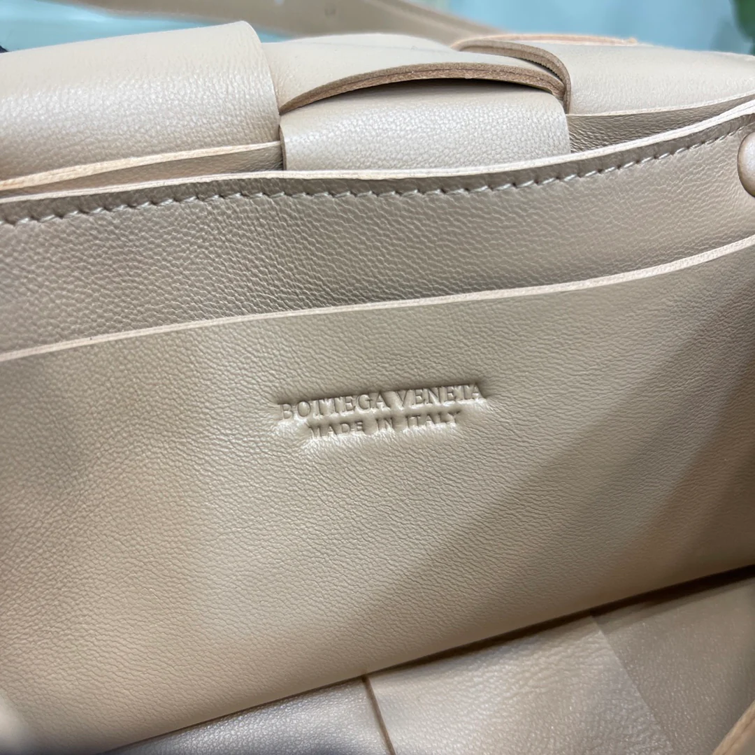 Поясная сумка BV из плетеной ткани, овечья кожа, 17 см, 5х9 см.