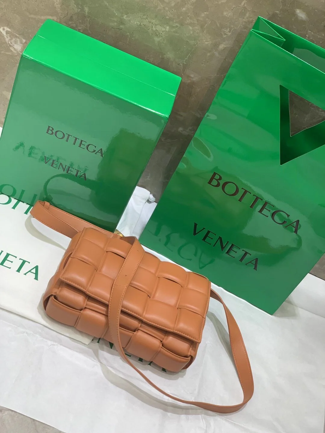 Сумка-мешок для кассет BV из тканого материала/подушка/телячья кожа/26x18x8 см/5