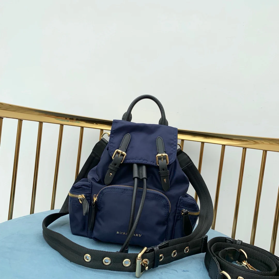 Burberry - Усовершенствованный военный рюкзак - Синий