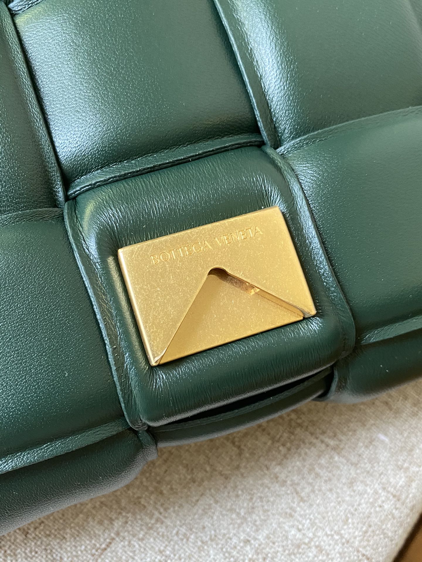 Плетеная сумка BV с кассетой, квадратная сумка на цепочке, 27х10х18 см.