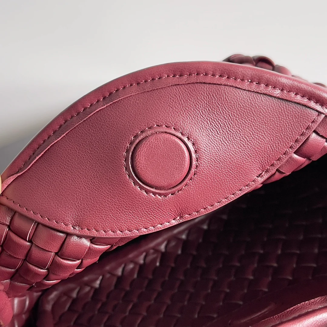 Сумка BV Cobble Bag - Мини - Бордовая