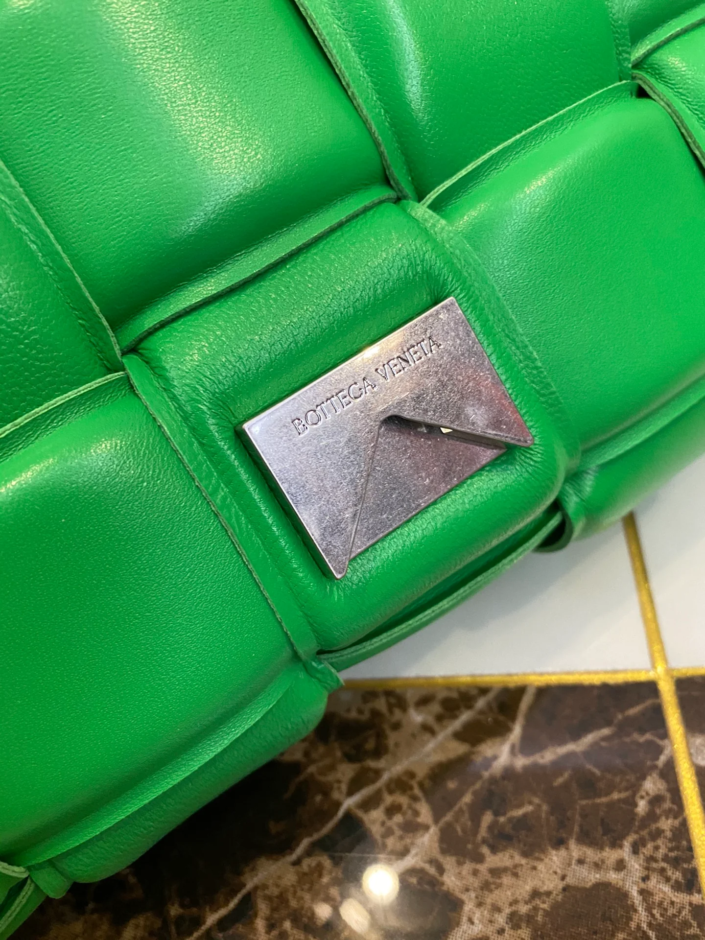 Сумка для кассет BV из овечьей кожи, 27х10х18 см.