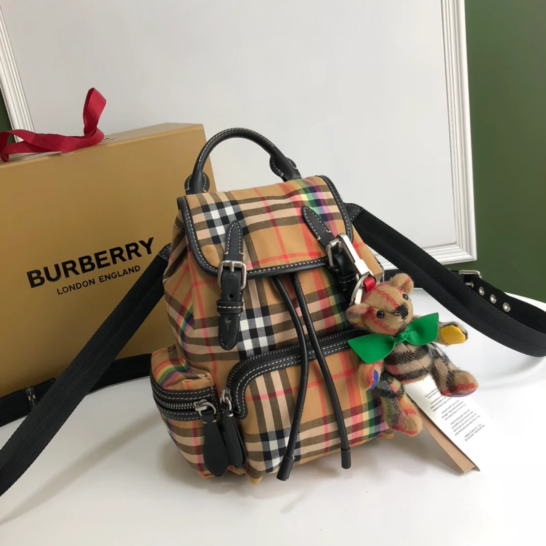 Рюкзак Burberry The Rucksack Rainbow Dark Military Backpack - Маленький размер