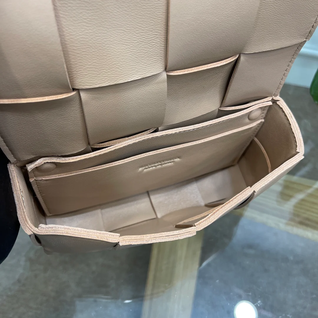 Поясная сумка BV из плетеной ткани, овечья кожа, 17 см, 5х9 см.