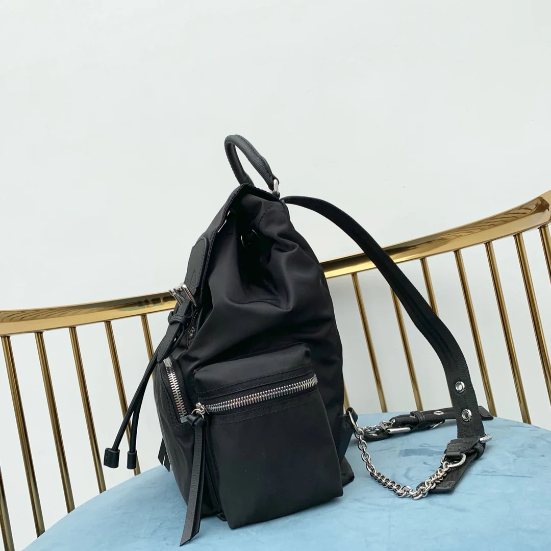 Рюкзак Burberry в военном стиле - черный - средний - 1