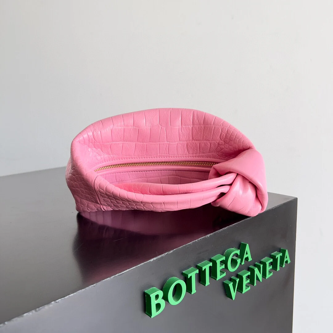 Сумочка BV Jodie с узлом - Мини - Персиково-розовая