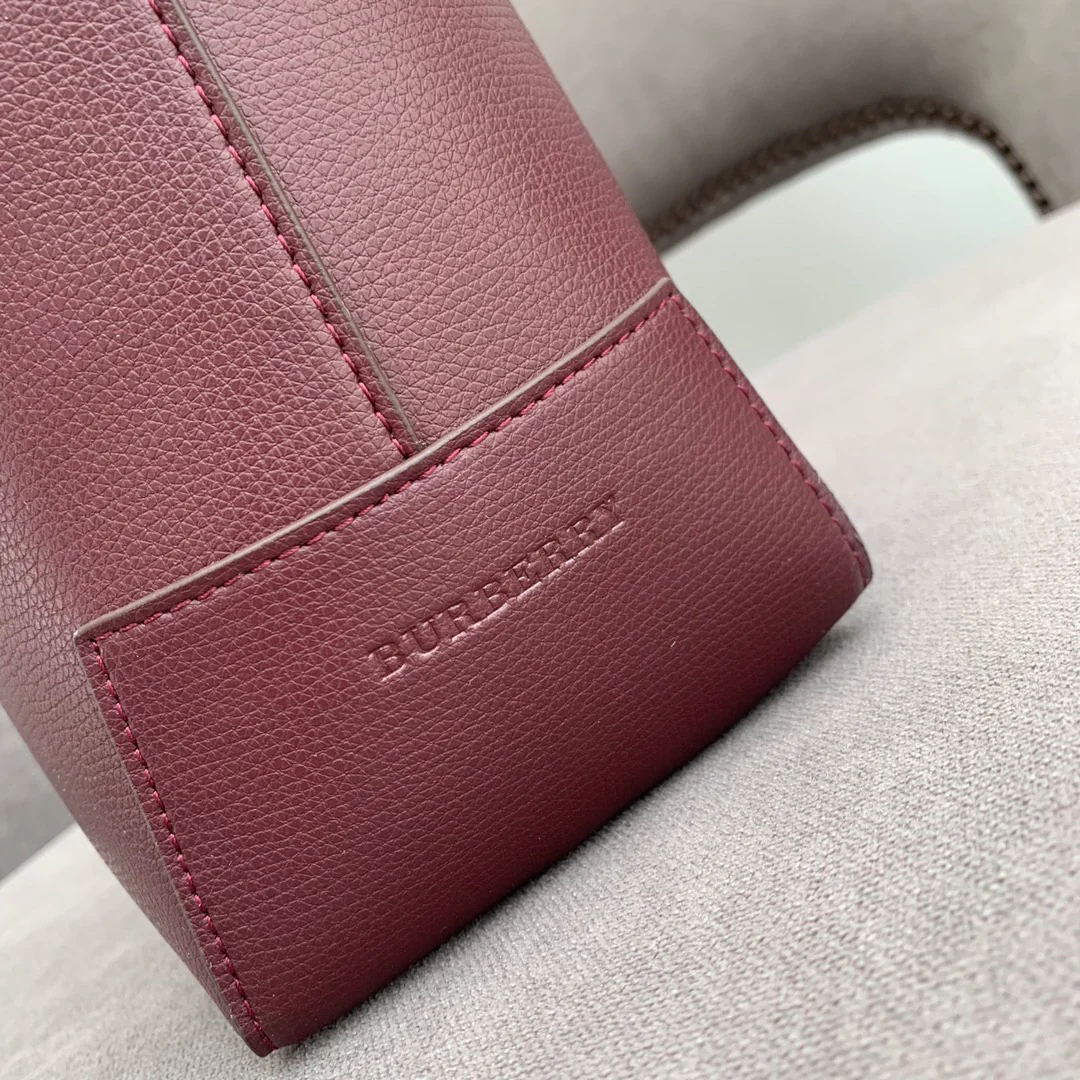 Burberry - Новинка - Винтаж - Ретро - Сумка-тоут - Бордовая