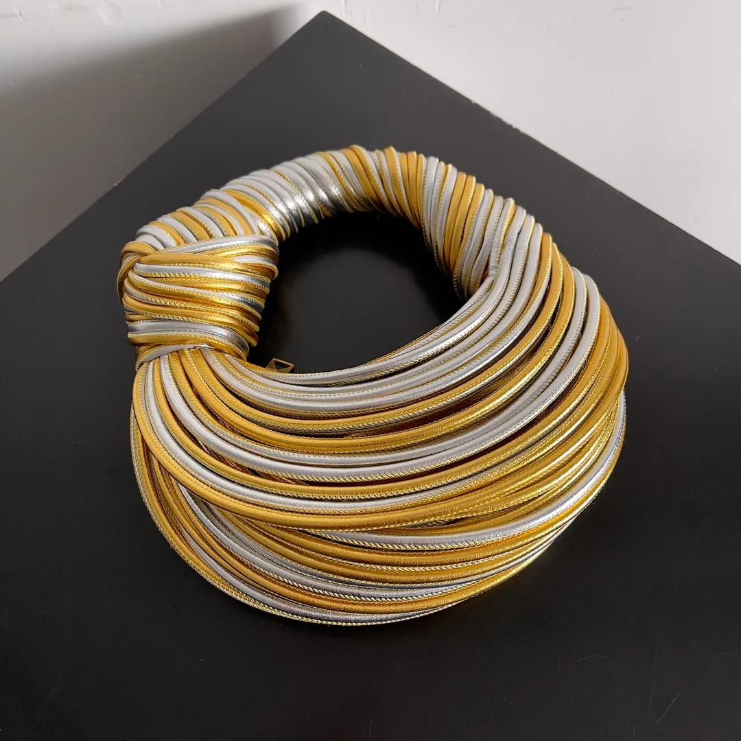 BV - Кожаный ремешок-трубка Jodie - Золотой