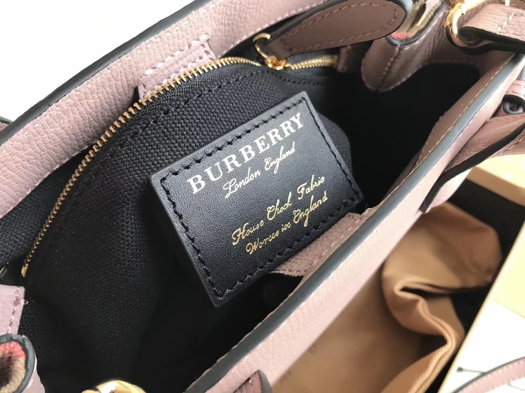 Сумка-тоут Burberry bbr-the-banner, маленькая, розовая.
