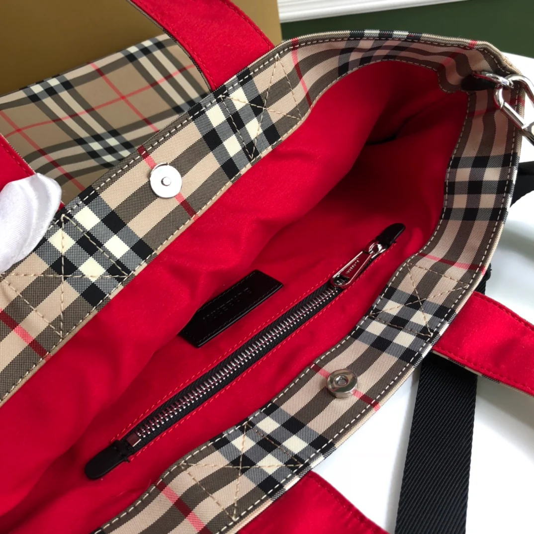 Винтажная полосатая сумка-тоут Burberry