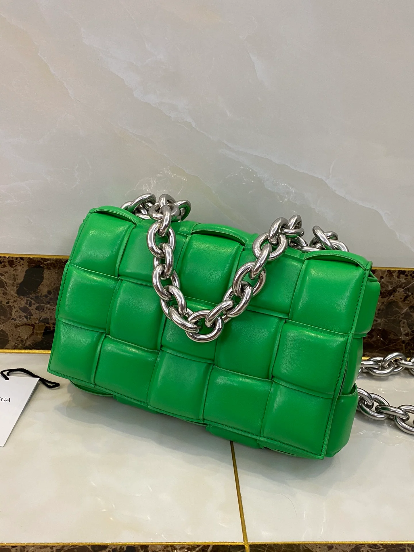 Сумка для кассет BV из овечьей кожи, 27х10х18 см.