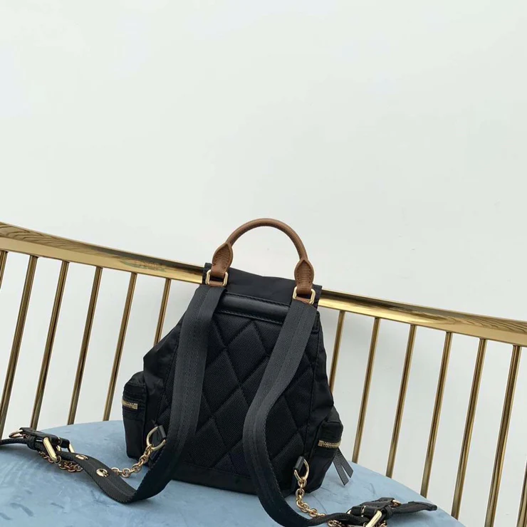 Рюкзак Burberry в военном стиле - черный - маленький размер