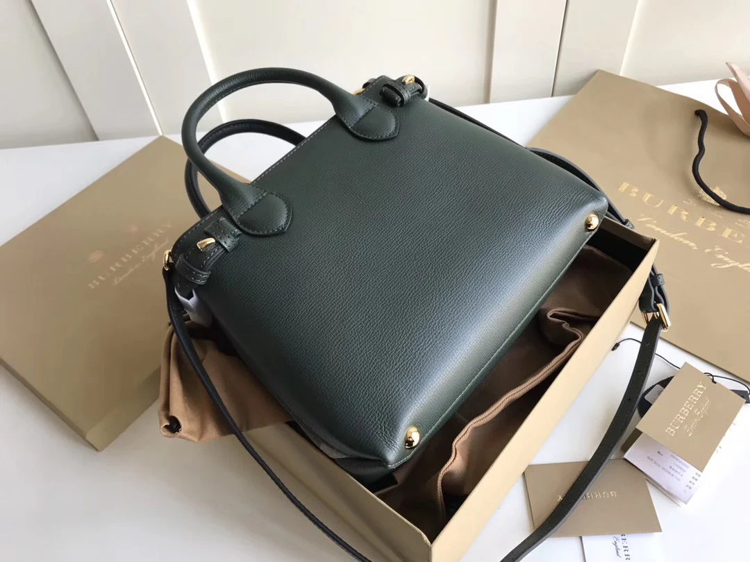 Сумка-тоут Burberry The Banner, маленькая, черная.