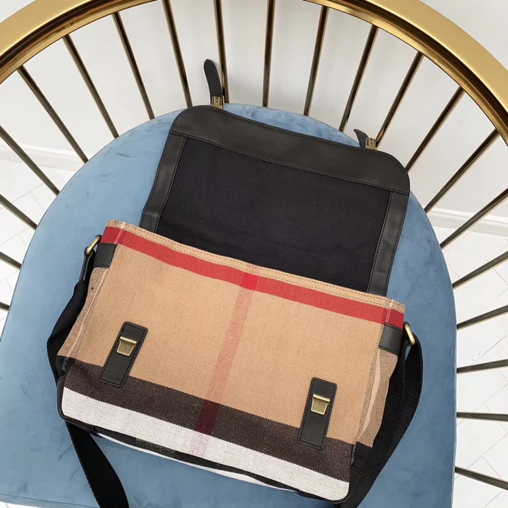 Burberry - Унисекс - Сумка-мессенджер в британском стиле - Абрикосовый цвет