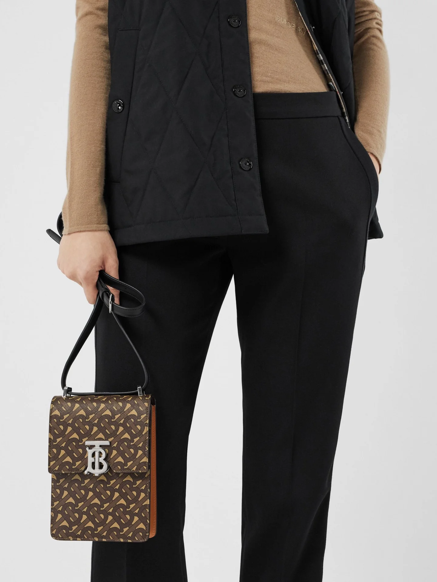 Сумка для телефона Burberry TB Collection - Серебряная пряжка