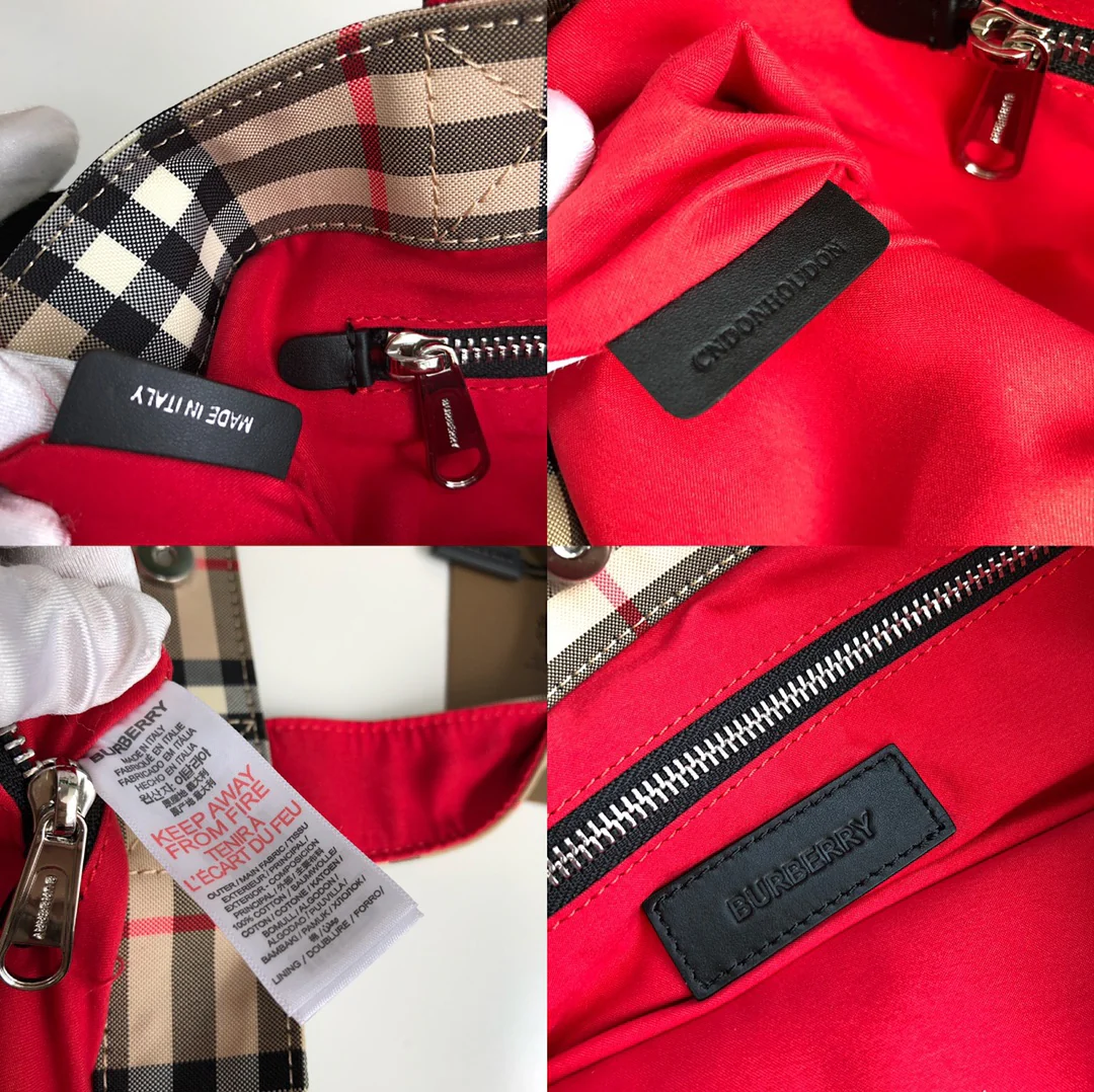 Винтажная полосатая сумка-тоут Burberry