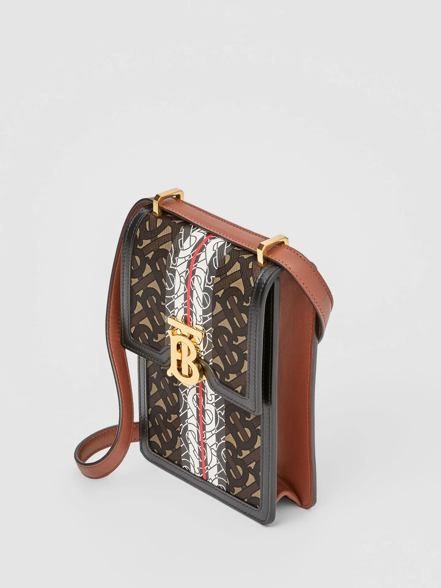 Сумка для мобильного телефона из коллекции Burberry TB - Золотая фурнитура