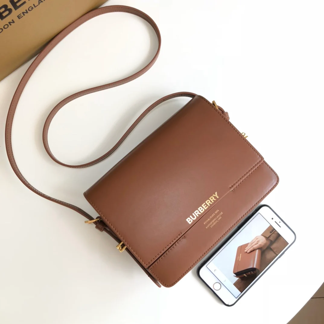 Сумка Burberry Grace - наплечная сумка - коричневая