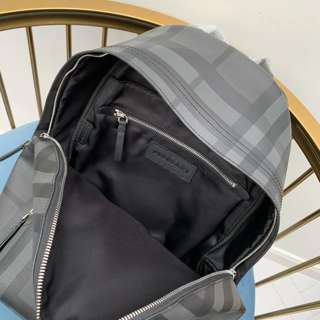 Burberry - Новейший рюкзак в лондонскую клетку - Серый