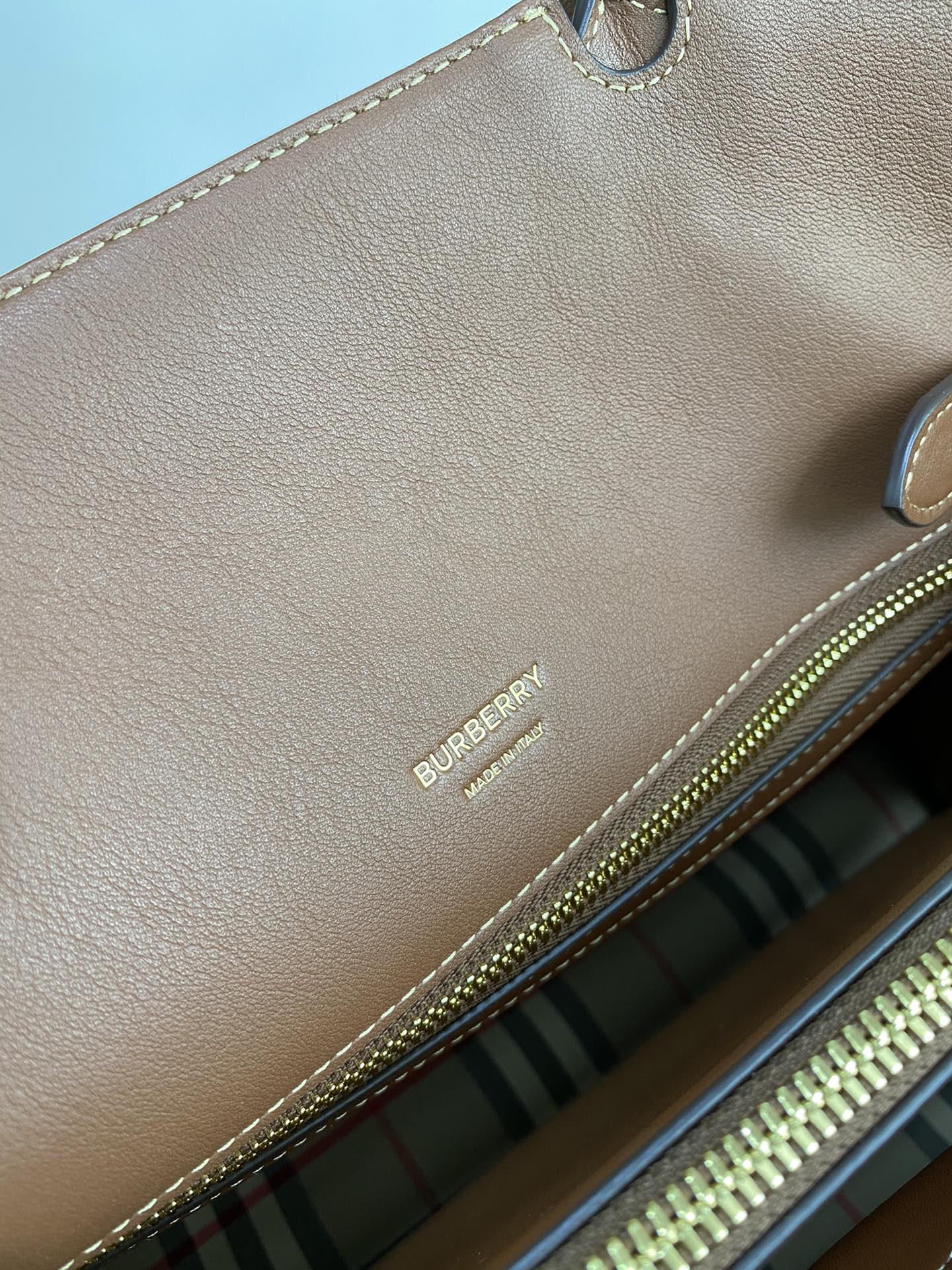 Burberry - Title - Сумка Teller - Винтаж - Ретро клетчатый узор