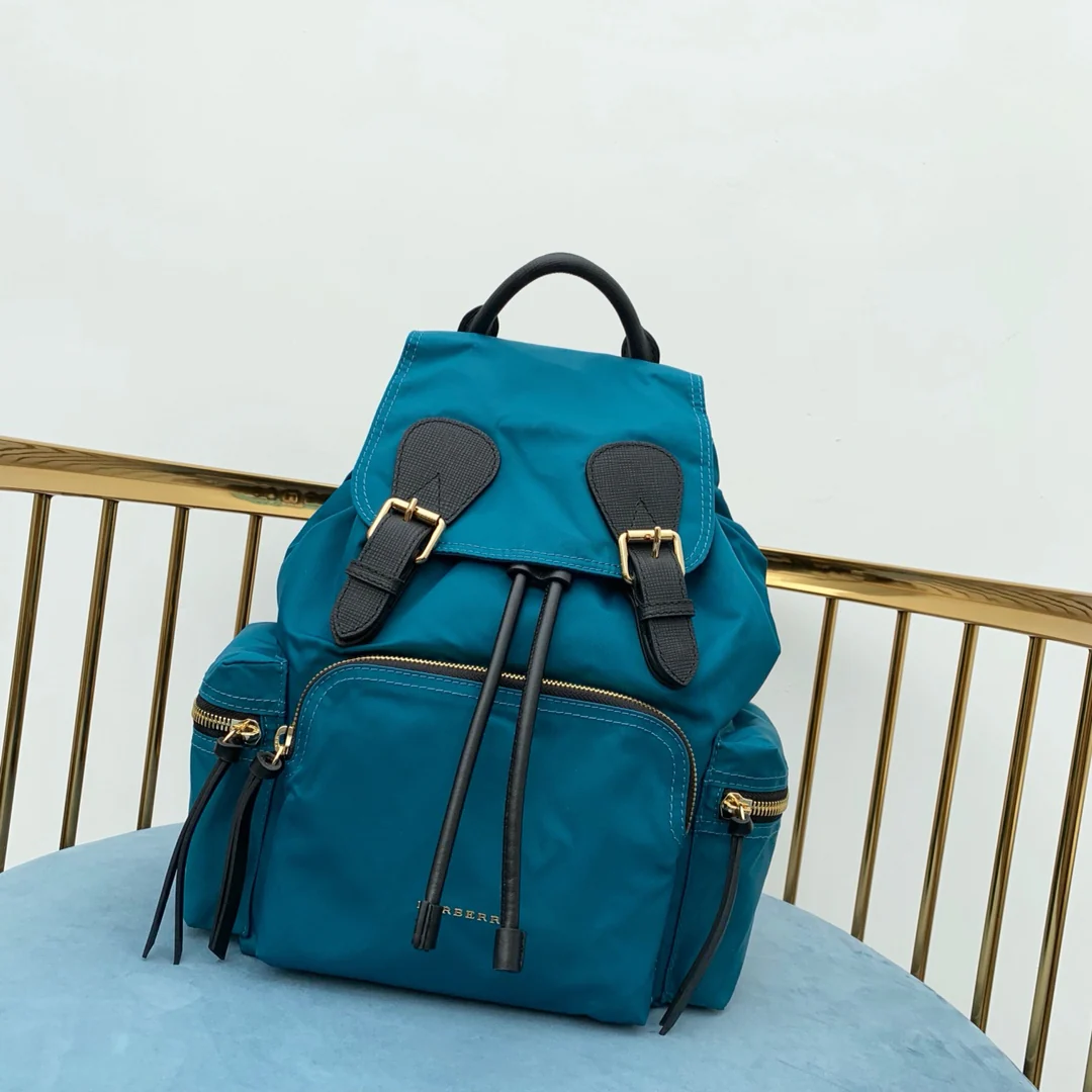 Рюкзак Burberry в военном стиле - синий - средний размер