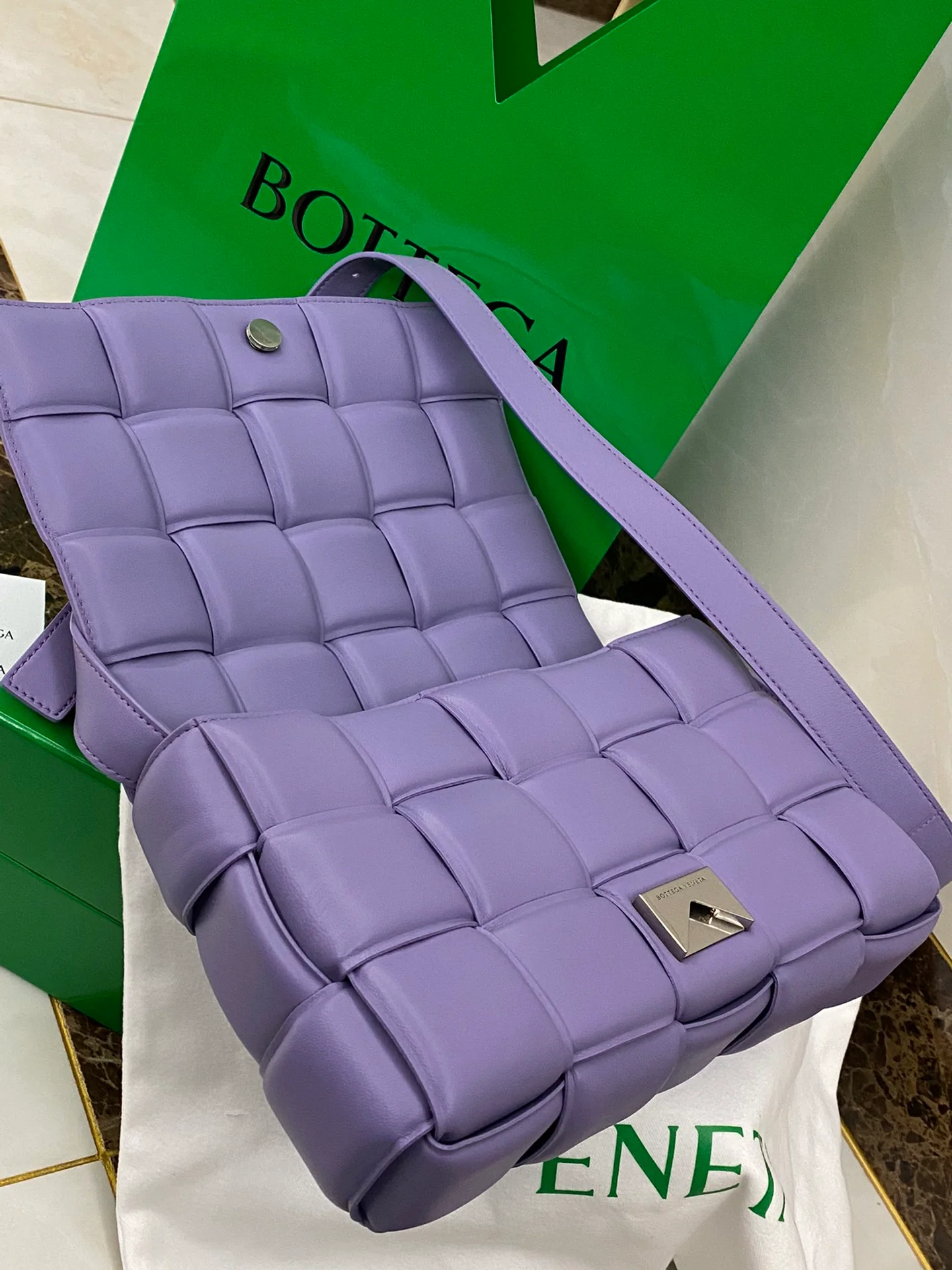 Чехол для кассет BV из плетеной кожи/держатель для карт/яичная кожа/25х15х4 см/3