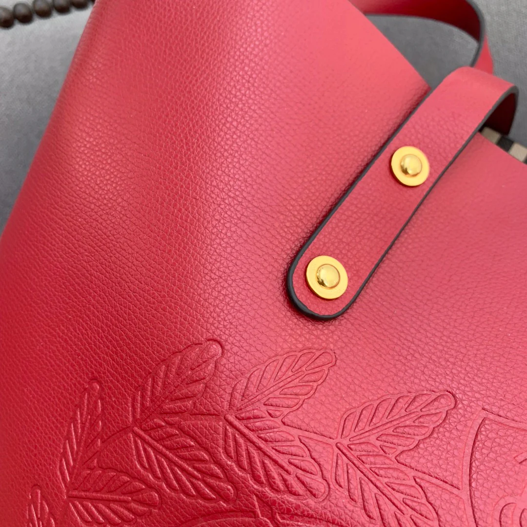 Burberry - Новинка - Винтаж - Ретро - Сумка-шоппер - Красная