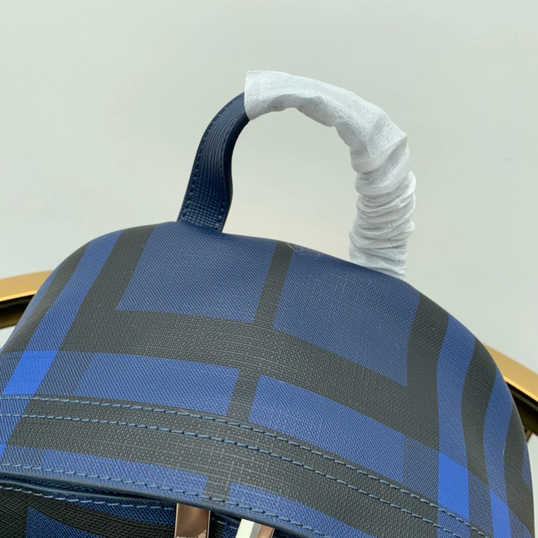 Burberry - Новейший рюкзак в лондонскую клетку - Синий