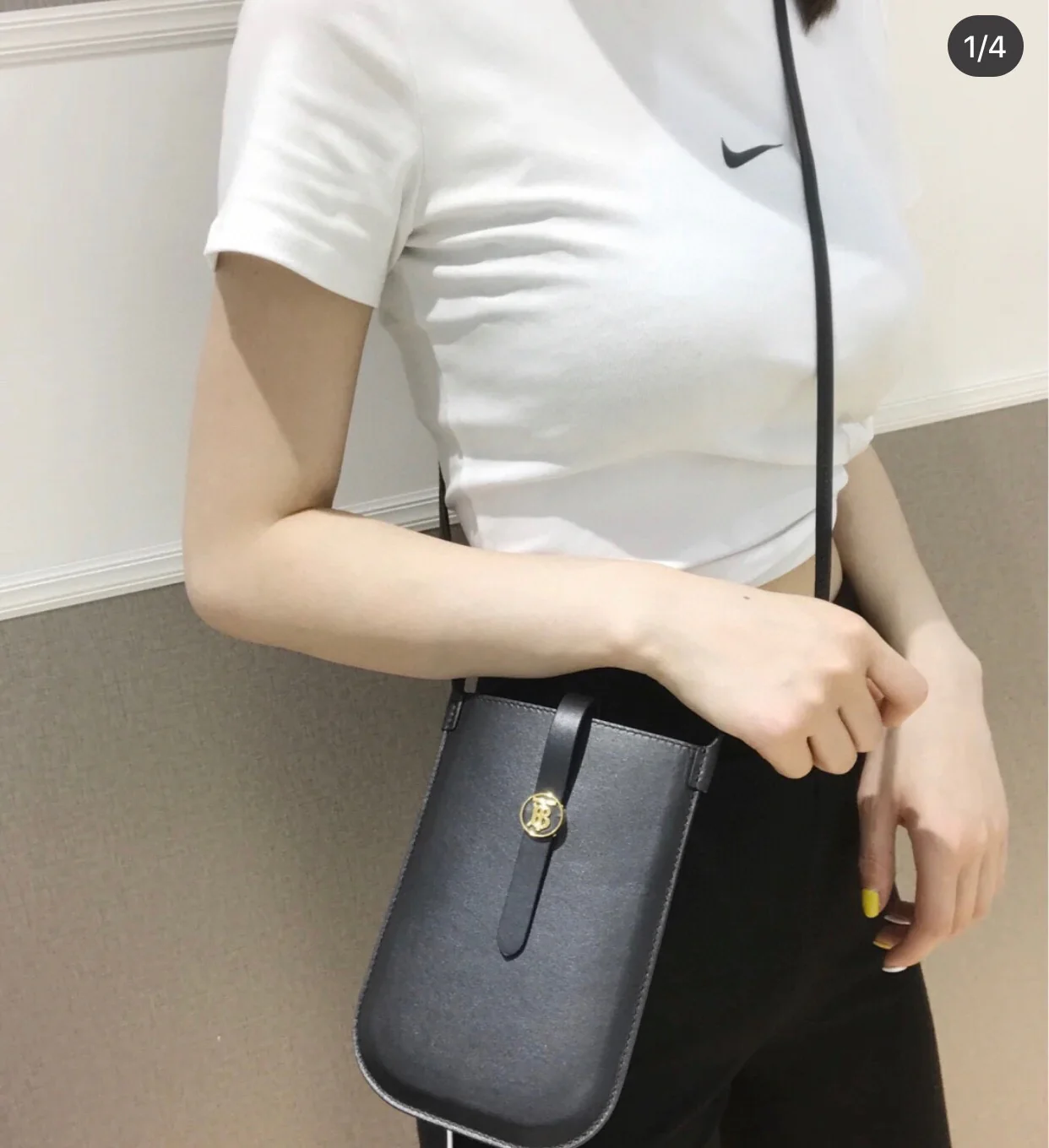 Burberry - Сумка для телефона - Сумка через плечо - Черная