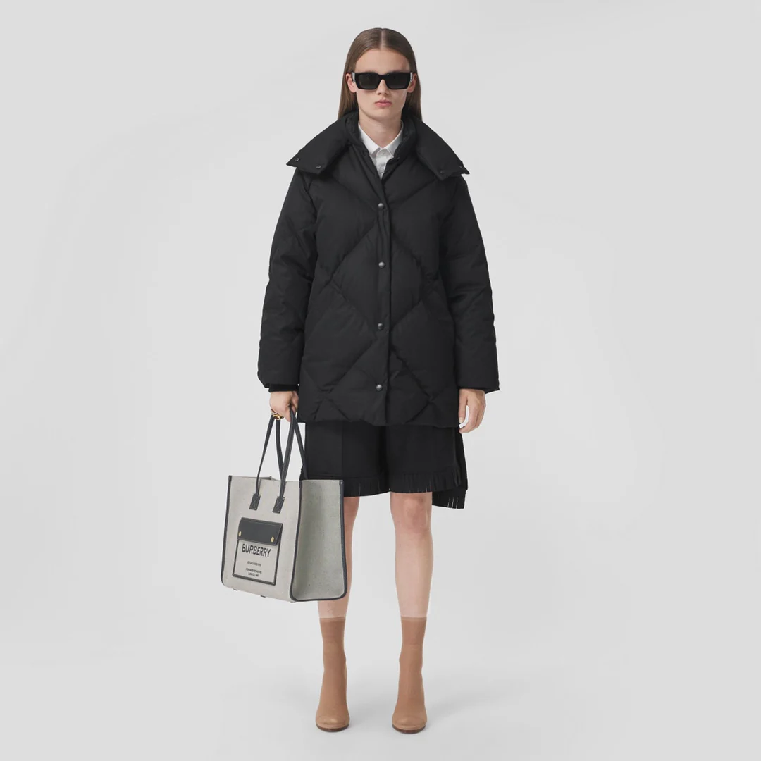 Сумка Burberry Freya - Черная - Большая