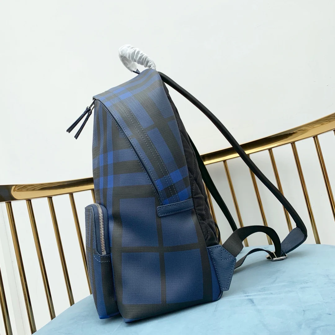 Burberry - Новейший рюкзак в лондонскую клетку - Синий