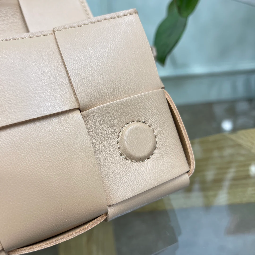 Поясная сумка BV из плетеной ткани, овечья кожа, 17 см, 5х9 см.