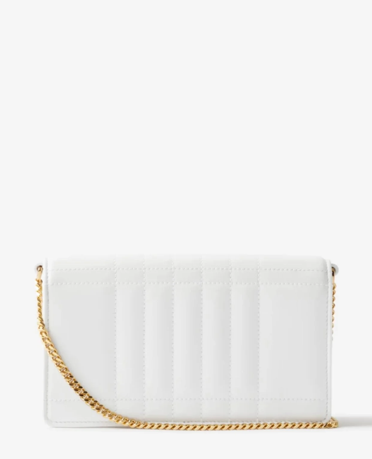 Сумка через плечо Burberry Lola из овечьей кожи - белая