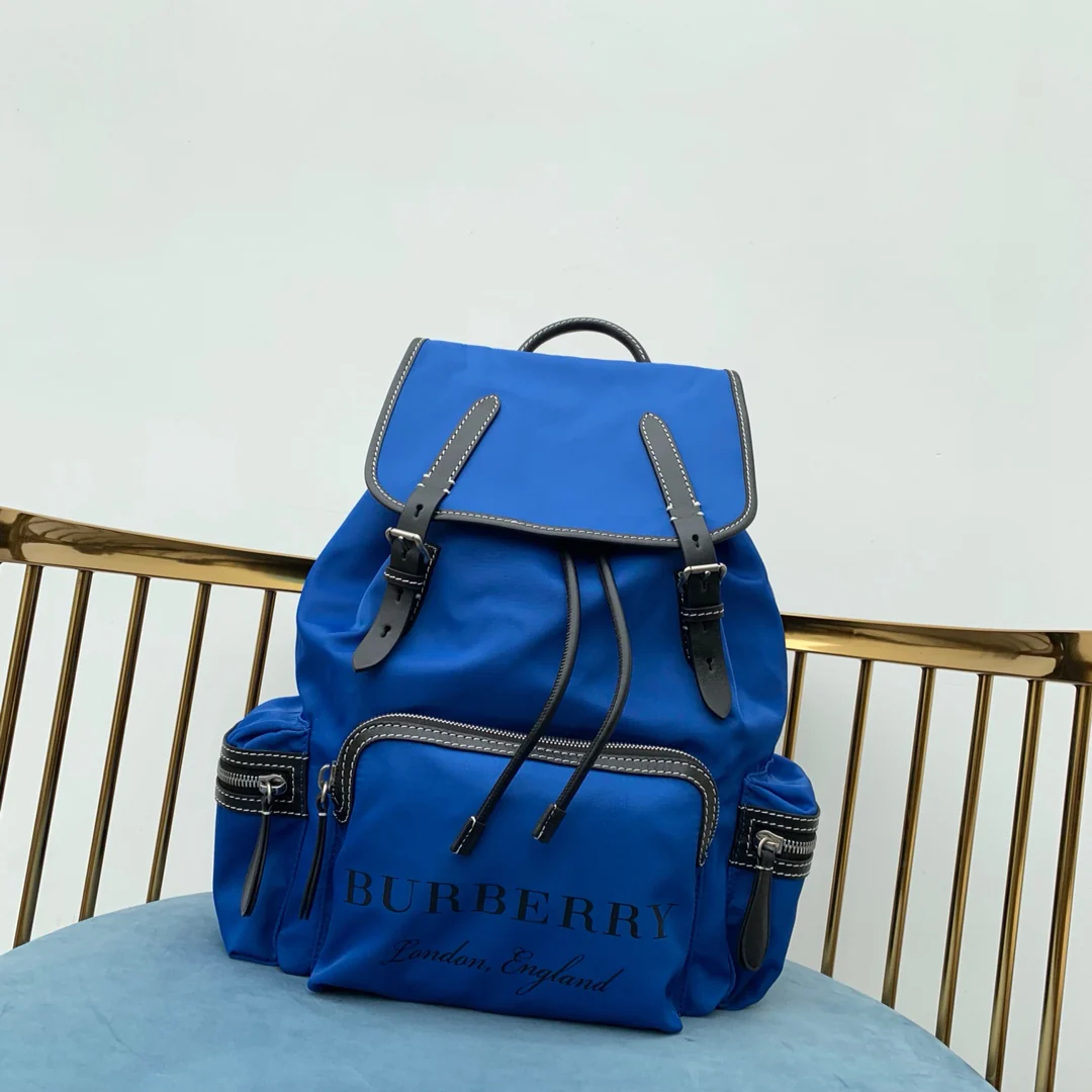 Burberry - Новинка мужского рюкзака в стиле милитари - Синий