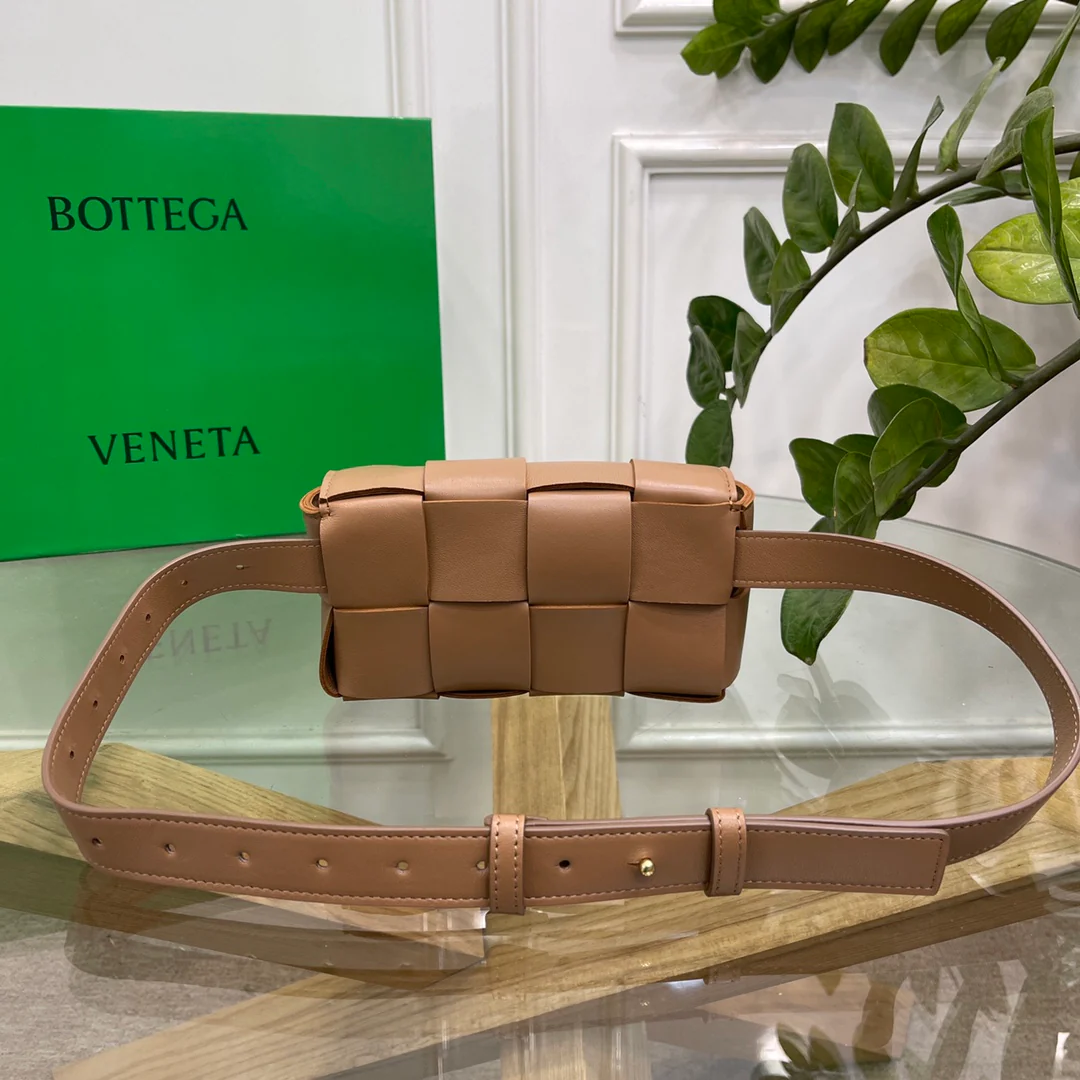 Поясная сумка BV из плетеной ткани, овечья кожа, 17,5х9,5х5 см, 2 шт.