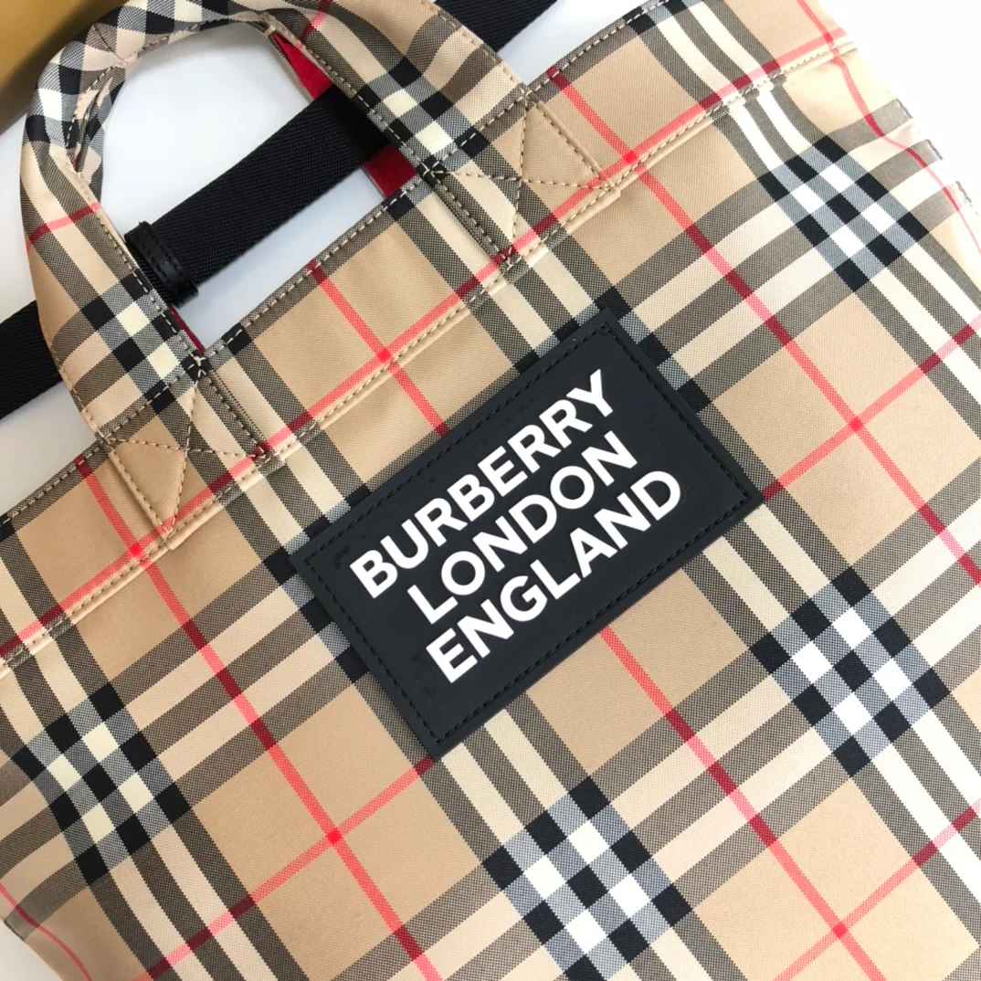 Винтажная полосатая сумка-тоут Burberry
