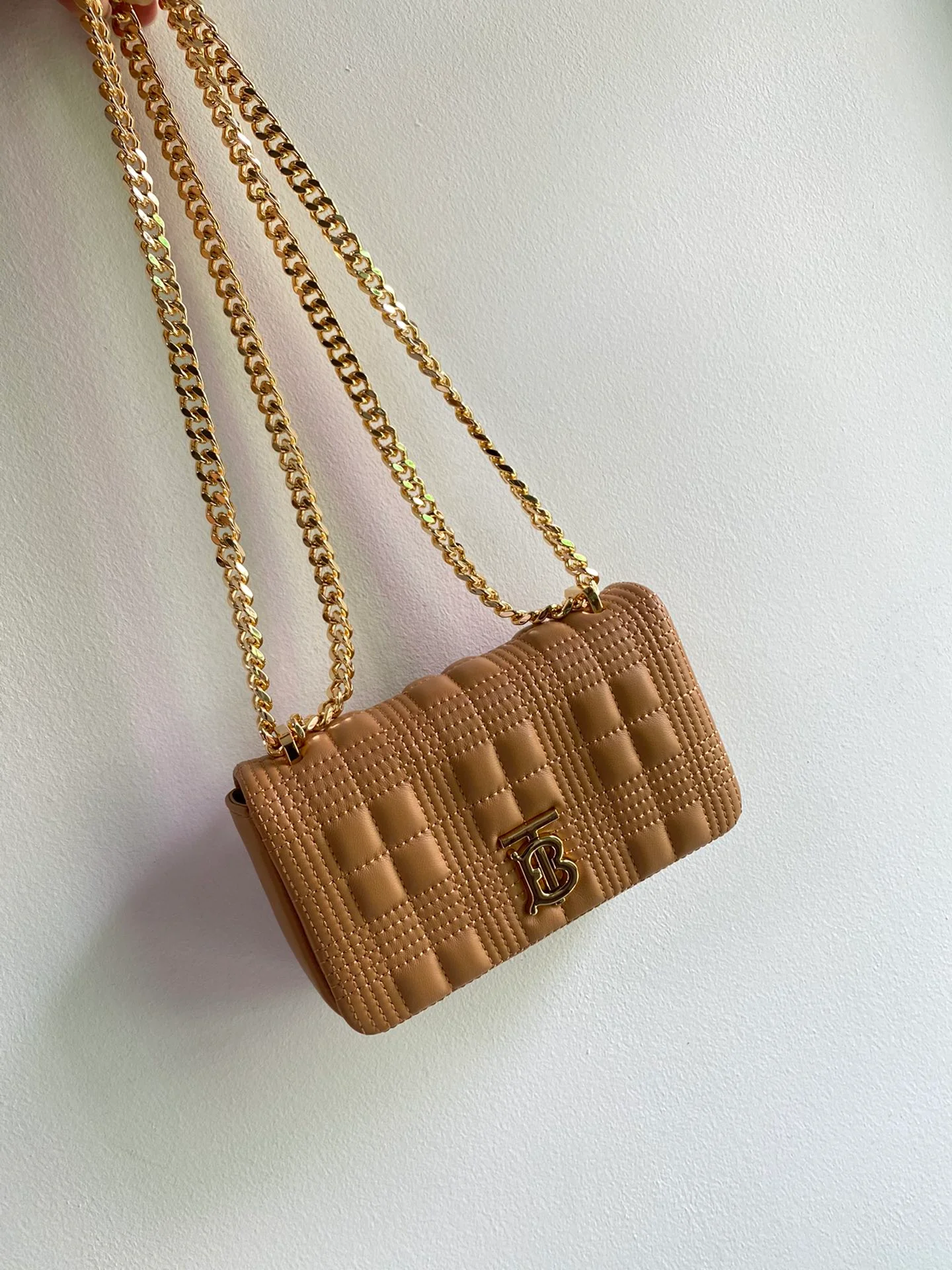 Сумка Burberry Lola - Мини - Абрикосовый